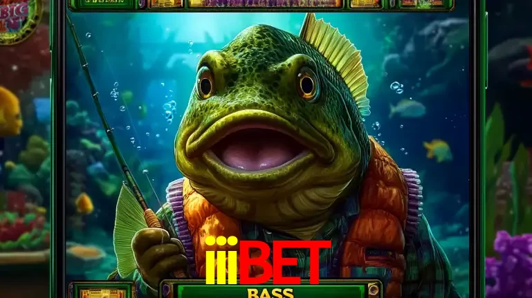 Personagem de peixe pescador do popular jogo de slot com tema de pescaria, uma das emocionantes opções de caça-níqueis para jogar e ganhar no cassino iiibet.